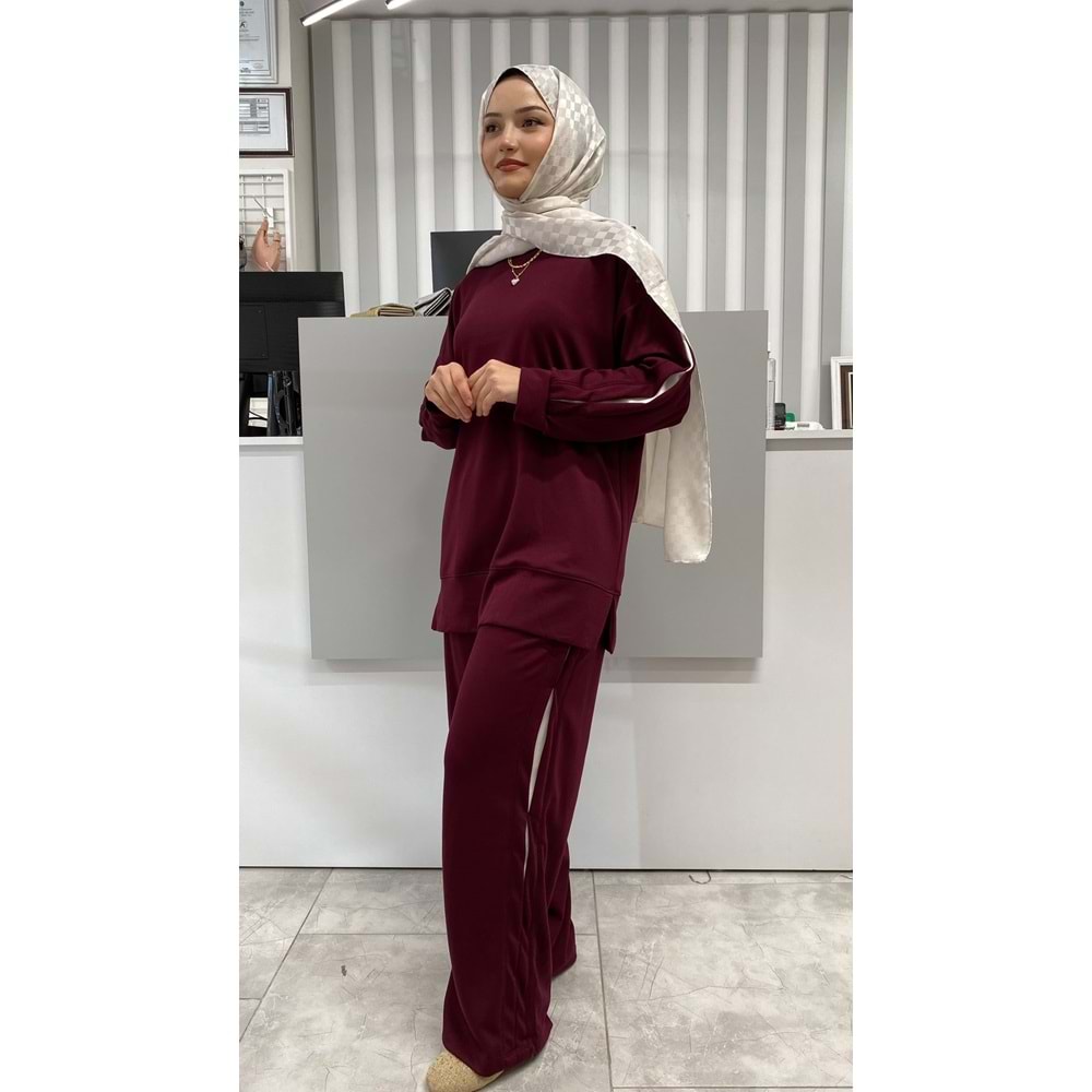 Oysho Garnili Takım 3412 - Bordo - L-XL