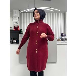 Angora Hırka 1418 - Bordo - TEK BEDEN