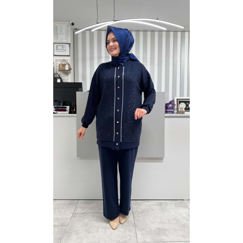 Premium Pullu Takım 120287 - Lacivert - 40 - AZRA07119-57012