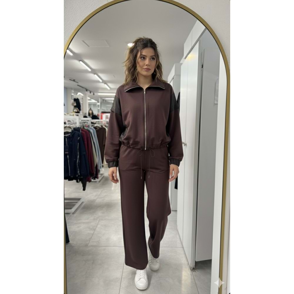 Paraşütlü Takım 4083 - Kahve Rengi - M