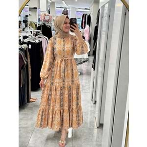 Puane Elbise 12714 - Camel - S-M