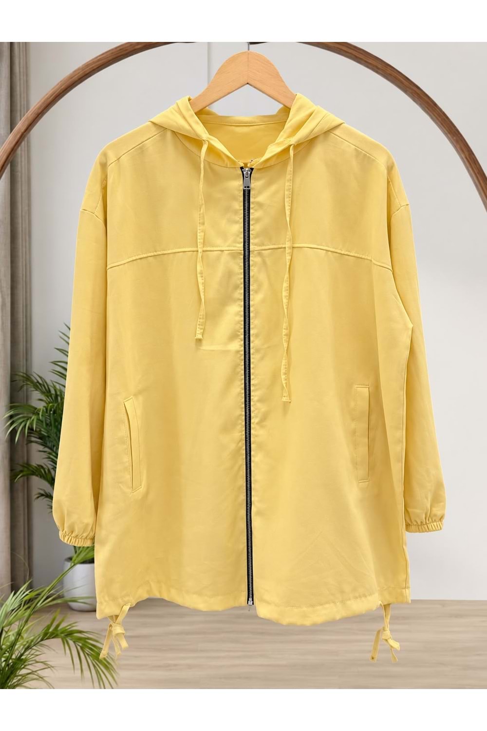 Fermuarlı Kap 1604 - Sarı - S-M