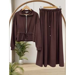 Çımalı Etekli Takım 1673 - Acı Kahve - L-XL