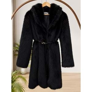 Peluş Mont 140292 - Siyah - 40